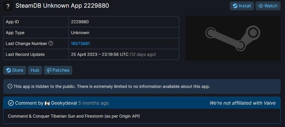 大量EA经典游戏现身Steam后台 包括《红色警戒2》
